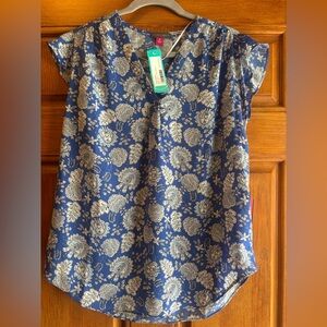 Vince Camuto Flynn Flutter Sleeve Blouse